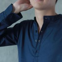 ราคา Purinmens รีดง่าย ใส่สบายมาก เสื้อเชิ้ตสไตล์เกาหลี ผ้าคอตตอนผสมลินิน แขนยาว ดีไซน์คอจีน กระดุมครึ่งตัว สีกรม สีขาว สีดำ สีเทา รุ่น M Half (16181469105)