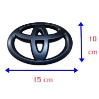 ราคา วัดก่อนสั่งนะครับโลโก้โตโยต้าแบบครอบทับ สีดำด้าน ไม่ต้องแกะโลโก้เดิม Toyota matt black logo emblem for camry yaris vios altis cross fortuner vigo revo (17348515676)
