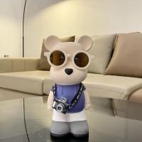 ราคา กระปุกออมสิน ความสูงของ 28CMกระปุกออมสินสร้างสรรค์ที่เรียบง่ายแว่นตาที่ทันสมัยกล้องหมีเดินทาง (21422716513)