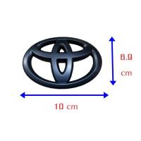 ราคา วัดก่อนสั่งนะครับโลโก้โตโยต้าแบบครอบทับ สีดำด้าน ไม่ต้องแกะโลโก้เดิม Toyota matt black logo emblem for camry yaris vios altis cross fortuner vigo revo (17348515670)
