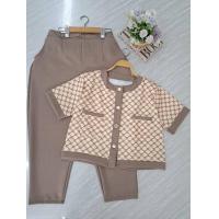 ราคา P01ชุดเซตสาวอวบสาวพลัสไซส์ชุดเซต2ชิ้นไซส์ใหญ่เสื้อแฟชั่นแต่ง กระดุม กางเกงขายาว ความยาวกางเกง38นิ้ว (21931006443)