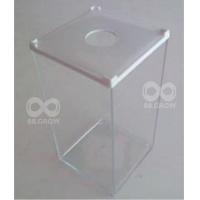 ราคา โหลปลากัด โหลเลี้ยงปลา พลาสติกใส ชุด4ใบ ขนาด9x9x17cm โหลเรียงต่อซ้อนเป็นชั้นได้ โหลปลาคอนโด ตู้ปลา เหลี่ยมปลากัด (804512683)