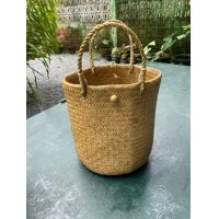 ราคา กระเป๋าสานกระจูด ทรงถัง ก้นวงกลมหนาสองชั้น (12218431279)