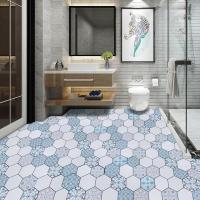 ราคา วอลเปเปอร์ติดพื้น ลายหกเหลี่ยม 60x300cm ติดง่าย กันน้ำ กันลื่น หนาทนทาน มีกาวในตัว สติ๊กเกอร์ติดพื้น สติ๊กเกอร์ติดผนัง วอลเปเปอร์ติดผนัง (16993747486)