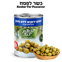 ราคา Green Pitted Olives Kvutzat Yavne 560 gr มะกอกเขียวไร้เมล็ดดองในน้ำเกลือบรรจุ 560 กรัม (8458077061)