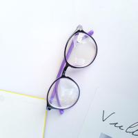 ราคา แว่นสายตาสั้นขาสปริง ทรงหยดน้ำ กรอบพลาสติก 8068 (9957854492)