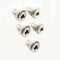 ราคา 2 5 10pcs DC 099 DC 5 5x2 5mm 5 5x2 1mm Power Jack Socket Female Panel Mount Connector Metal Open Hole Adapter 5 5 mmx2 5mm Plug YB23 TH (21510313323)