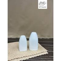 ราคา NP Ceramic กระปุกเซรามิค กระปุกเกลือ กระปุกพริกไทย สีขาว เข้าไมโครเวฟได้ (21539143750)