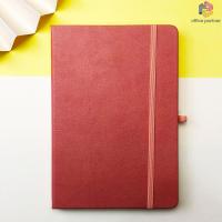 ราคา สมุดโน๊ต A5 สมุดโน๊ต สมุดบันทึก ปกหนังPU มีสายรัดสมุด 90แผ่น 180หน้า หนา 80 แกรม สมุดโน๊ตมีเส้น สมุดไดอารี่ สมุดบันทึก กันน้ำ มี 6 สีให้เลือก (20985327149)