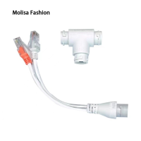ราคา คอนเนคเตอร์แยกขั้ว RJ45 POE 2 In 1สำหรับระบบการตรวจสอบเครือข่าย (22096648074)