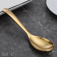 ราคา ช้อนข้าวสไตล์เกาหลี ช้อนเกาหลี ช้อนซุปเกาหลี สแตนเลส304 (21190481941)