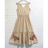 ราคา เดรสกระโปรงยาวมือสองแขนกุดลายดอก รอบอก34นิ้ว (20981653379)