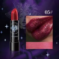ราคา ลิปสติกกลิตเตอร์6สีกันน้ำติดทนนานลิปสติกโลหะประกายมุกลิปกลอสสีดำเครื่องสำอางแต่งหน้าริมฝีปากผู้หญิง (21360425311)