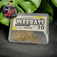 ราคา เบ็ดตกปลา WEEBASS 1กล่อง 59 บาท เบ็ดทอง ก้านยาว Maruseigo ตัวเบ็ดก้านยาว สีทอง มีห่วง เบ็ดกล่อง (21961777442)