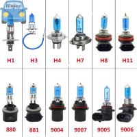 ราคา Ninjiayi H1 H3 H4 H7 H11 9006 9007 Xenon Gas halogen headlight หลอดไฟสีขาว12V (20851598800)