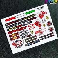 ราคา สติ๊กเกอร์ติดหมวกกันน็อคโฮโลแกรมสำหรับ EVO LS2 Arai SHOEI 46 Rossi 93 Marquez Monster Energy Red Bull (21516525996)