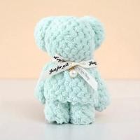 ราคา ของชำร่วย ผ้าเช็ดหน้า ผูกโบว์ ขนาด 30x30 cm ผ้าขนหนูนาโน (22089836443)