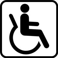 ราคา สติ๊กเกอร์ PVC Dicut สัญลักษณ์ผู้พิการ handicap disable wheelchair ติดประตูห้องน้ำ ติดรถยนต์ ติดผนัง ติดจุดให้บริการ (21913308047)