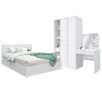 ราคา SB Design Square KONCEPT FURNITURE ชุดห้องนอน ขนาด 6 ฟุต รุ่น Hamako สีขาว (21542168660)
