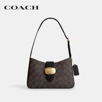 ราคา COACH กระเป๋าสะพายไหล่ผู้หญิงรุ่น Eliza Shoulder Bag In Signature Canvas สีน้ำตาล CP005 IMAA8 (22045184744)