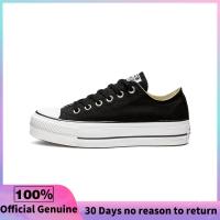 ราคา รับประกัน 3 เดือน Converse Chuck Taylor All Star Lift OX Black White Sneakers 560250C (22218281293)