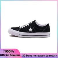 ราคา รับประกัน 3 เดือน Converse One Star Low Black Suede Sneakers 158369C (22218394404)