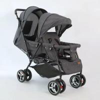 ราคา Beige รถเข็นเด็ก รถเข็นเด็กแฝด รถเข็น เด็ก แฝด พับได้ ปรับเอนนอนได้ เข็มขัดความปลอดภัย (22052406907)