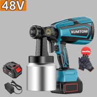 ราคา กาพ่นสีไฟฟ้า 3000W เครื่องพ่นสีไฟฟ้า กาพ่นสีไร้สาย 48V กาพ่นสีไฟฟ้าไร้สาย 21V Paint Sprayer กาพ่นสี เครื่องพ้นสี 1000CC อุปกรณ์ทาสี ใช้ได้ทั้งสีน้ำ สีน้ำมัน ความจุ 1 ลิตร สีพ่นรถยนต์ ที่ทาสีบ้าน ใช้แบ