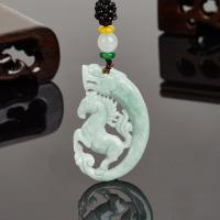 ราคา TIMESWIND สร้อยใหม่ผู้ชายจี้สีเขียวอ่อนรูปม้าสร้อยราศีมังกรแบบกลวงทำจากหยกธรรมชาติ (18174632442)