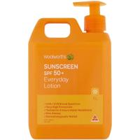 ราคา Woolworths sunscreen spf 50 everyday lotion ครีมกันแดดสุดคุ้มจาก Aus (20499283957)