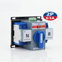 ราคา จัดส่งจากประเทศไทย 2P 63A Power Automatic Transfer Switch 2P63A 230V สวิตซ์สลับแหล่งจ่ายไฟ ATS Automatic Dual Power Transfer Switch ฟังก์ชั่นการป้องกันที่สมบูรณ์รวมถึงไฟฟ้าลัดวงจรไฟเกินเฟสเปิดและ (220