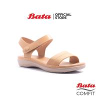 ราคา Bata Comfit รองเท้าเพื่อสุขภาพ Comfortwithstyle รองเท้าแตะรัดส้น รองเท้าลำลอง ส้นสูง 1 นิ้ว สำหรับผู้หญิง รุ่น Centa สีเบจ 6618269 (10677289254)