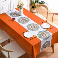 ราคา DIY ผ้าปูโต๊ะสี่เหลี่ยมผ้าปูโต๊ะในครัวเรือนปักลายดอกไม้อย่างประณีตผ้าปูโต๊ะกันน้ำคราบทำความสะอาดง่าย (22126631228)