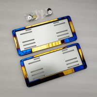 ราคา กรอบป้ายทะเบียน ไทเทเนียม 1คู่ ไทเท ยกเซ็ต สำหรับกะบะทุกรุ่น (22214738526)