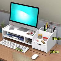 ราคา M L ชั้นวางคอมพิวเตอร์ที่วางจอคอมพิวเตอร์ ชั้นวางหน้าจอคอม ชั้นวางของชั้นเก็บของบนโต๊ะ ที่วางคอมพิวเตอร์ ชั้นวางหน้าคอม (21718984208)
