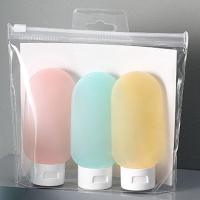ราคา Almost Best พร้อมส่ง ขวดแบ่งครีม ขวดบีบซิลิโคน แบบพกพา สําหรับใส่โลชั่น แชมพู เหมาะกับการพกพาเดินทาง ชุด 3 ชิ้น 60ml (21722441606)