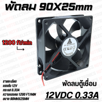 ราคา พัดลม 3 5นิ้ว ขนาด 90mmX25mm 24VDC 250mA ยี่ห้อ DELTA 2สาย แดง ดำ คุณภาพ สูง จาก โรงงาน ใช้ ในตู้เชื่อม (21925107202)