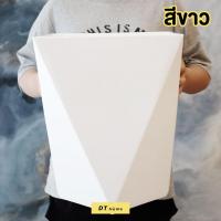 ราคา กระถางพลาสติกทรงเหลี่ยมเพชรทรงเตี้ยไม่มีจานรองพลาสติกหนามากพร้อมส่ง (20528411577)
