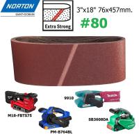 ราคา NORTON กระดาษทรายสายพาน ขนาด 3 x18 76 457mm สำหรับ M18 FBTS75 PM B764BL 9910 SB3608DA (18452124156)