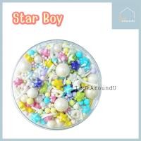 ราคา เม็ดน้ำตาล แต่งหน้าขนม 25g 100g แต่งหน้าเค้ก ท็อปปิ้งเค้ก เม็ดสีตกแต่งขนม Sugar Sprinkle Topping (21407748392)