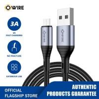 ราคา OWIRE Micro USB Cable 3A Nylon Fast Charging Cable for Samsung Xiaomi Oppo Vivo realme USB Charger Data Cable Mobile Phone Cable (10219037127)