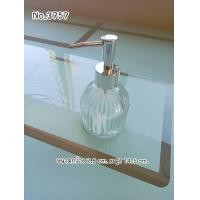 ราคา ขวดแก้วหัวปั้มแก้วใส หัวปั้มสแตนเลสสีเงิน ขนาด 200ml No 3757 (21736877623)