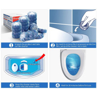 ราคา ก้อนฟ้าดับกลิ่นฆ่าเชื้อโรค ก้อนสีฟ้าใส่ชักโครก ก้อนดับกลิ่นชักโครก สำหรับใส่ในถังน้ำ 1 แพ็ค10 ชิ้น พร้อมส่ง (22234594555)