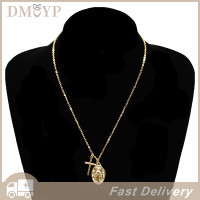 ราคา DMYP สร้อยคอของพระแม่มารีแห่งกางเขนสำหรับผู้หญิงสร้างสรรค์มีสไตล์เครื่องประดับโซ่ไหปลาร้า (21675309930)