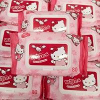 ราคา ทิชชู่เปียกคิตตี้ดอกไม้ 80แผ่น (22186378096)