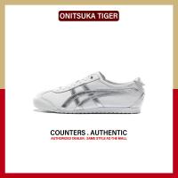 ราคา ของใหม่แท้ Onitsuka Tiger Mexico 66 Silver Leather รองเท้ากีฬา D508K 0193 รับประกัน 1 ปี (22223701583)