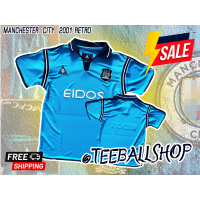 ราคา เสื้อฟุตบอล แมนเชสเตอร์ ซิตี้ เกรดแฟนบอล 2000 01 Manchester City Home 2000 01 Retro Jersey (19144940508)