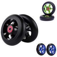ราคา 2Pcs 100mm Scooter Replacement Wheels with Bearings Aluminum Wear Resistant PU Scooter Parts Scooter Accessories (20455701993)
