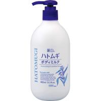 ราคา HATOMUGI THE BODY MILK โลชั่นบำรุงผิวกระจ่างใส เนียนนุ่ม เรอิฮาคุ ฮาโตะมูกิ 400 ml (21408827687)