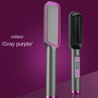 ราคา แปรงดูแลเส้นผมหวีร้อนไฟฟ้าอเนกประสงค์สำหรับยืดผมตรงหวีไอออนลบกันลวก (21876207329)